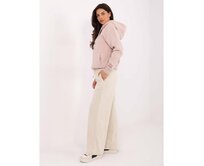 Světle béžové široké kalhoty basic Béžová, S/M
