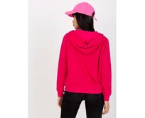 Fuchsiová basic mikina s kapsami Růžová, M