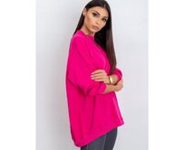Fuchsiová mikina Twist Růžová, S/M