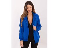 Kobaltová mikina basic z bavlny Modrá, Univerzální