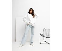 Ecru mikina basic oversize střihu RUE PARIS Ecru, Univerzální