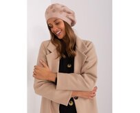 Dámský baret s aplikacemi EMM béžový Béžová, Univerzální