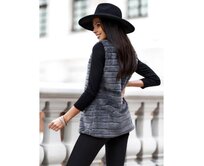 Dámská vesta VLR008 - tmavě šedá Tmavě šedá, S