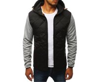 Pánská bunda přechodová podzimní / jarní sportovní šedá Světle šedá, M