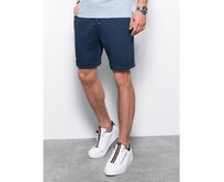 Pánské pletené šortky V1 OM-SRCS-0107 tmavě modré Námořnická modrá, S