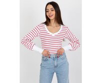 Dámská halenka pruhovaná STRIA červenobílá Vícebarevný, S/M