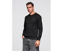 Klasická pánská mikina s nápisem – černá V4 B1711 Černá, S