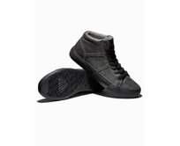 Pánské kotníkové tenisky s kontrastní podrážkou – grafitové V3 OM-FOTH-0124 Tmavě šedá, 41