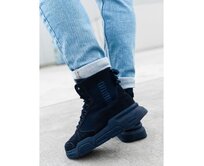 Pánské kotníkové tenisky s tvarovanou podrážkou - tmavě modré V4 OM-FOBO-0122 Námořnická modrá, 40