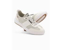 Pánské nazouvací strukturované látkové tenisky – pískové V1 OM-FOSL-0154 Písková, 40