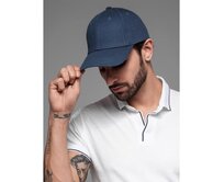 Pánská baseballová čepice s ozdobnou výšivkou – tmavě modrá V4 OM-ACCS-0102 Námořnická modrá, Univerzální