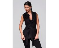 Dámská vesta LW-BLZV-0102 – černá Černá, S