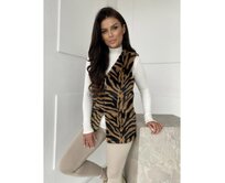 Dámská vesta VLR013 – hnědá Hnědá, S