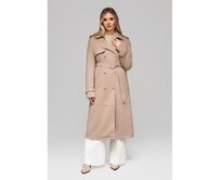 Dámský trenčkot LARICA OW-COLC-0107 v2 – béžový Béžová, S