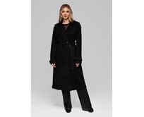 Dámský trenčkot LARICA OW-COLC-0107 v1 – černý Černá, S