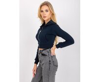 Dámská mikina krátká Ann RUE PARIS námořnická modrá Námořnická modrá, S/M