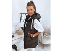 Dámská vesta MIRELLI kávová Hnědá, XL