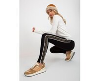 Dámské legíny s lemováním HEIDI černé Černá, L
