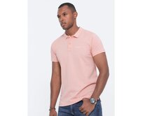 Pletená polokošile V5 S1746 světle růžová Růžová, S