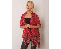 Dámský šátek květinový CATH červený Červená, Univerzální