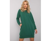 Dámské šaty CRISTINE tmavě zelené Tmavě zelená, S/M