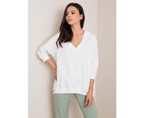 Dámská mikina Sally RUE PARIS bílá Bílá, S/M