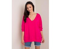 Dámská mikina Sally RUE PARIS tmavě růžová Růžová, S/M