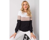 Dámská mikina Larice RUE PARIS černo-béžová Vícebarevný, S