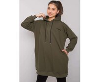 Dámská mikina s kapsami INDIRA khaki Khaki, Univerzální