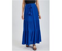 Modrá dámská maxi sukně Modrá, 40