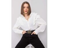 Dámská košile s volánky Layla OCH BELLA ecru Ecru, S