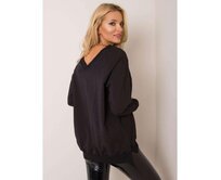 Dámská mikina Leila RUE PARIS černá Černá, L/XL