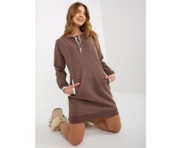 Dámská mikina s vázáním TITTY hnědá Hnědá, Univerzální