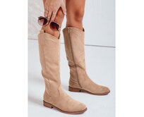 Dámské kovbojky ze semiše, béžové Béžová, 40