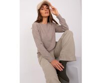 Dámský svetr s dlouhými rukávy ACTION tmavě béžový Vícebarevný, Univerzální