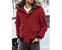 Pánská bunda zimní RICK bordó Kaštanová, XXL