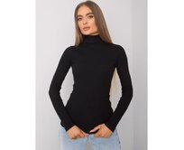 Dámská halenka s rolákem Elisee RUE PARIS černá Černá, S/M