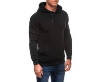 Pánská mikina s kapucí B1691 - černá Černá, XXL