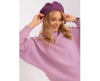 Dámský baret na zimu LYE fialový Fialová, Univerzální