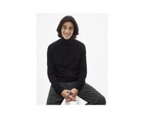 Pletený rolák Menos Černá, L