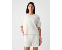 Mikina s krátkým rukávem Bílá, M