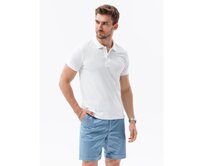 Pánská hladká polokošile VAL bílá Bílá, XL