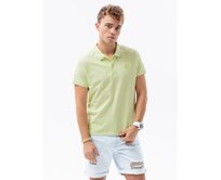 Pánská hladká polokošile VAL limetková Tmavě zelená, M