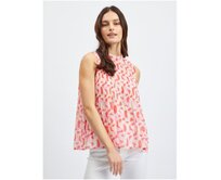 Růžová dámská vzorovaná halenka Růžová, 36