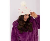 Ecru dámská zimní čepice s bambulí Ecru, Univerzální