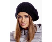 Černá pletená čepice Černá, Univerzální