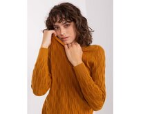 Dámský svetr ATA hořčicový Žlutá, Univerzální