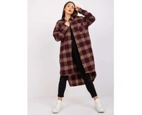 Dámská košile s dlouhým rukávem kostkovaná LONGA bordó a žlutá Kaštanová, Univerzální