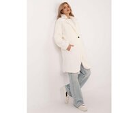 Ecru dámský kabát z umělé jehněčí kůže Ecru, Univerzální