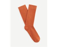 Vysoké ponožky Milof z bavlny Supima® Oranžov Oranžová, tu